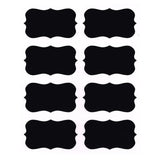 40 Jar Labels Stickers Black Labels Chalk Pen Kitchen Pantry Spice Herb AU Stock - Front View