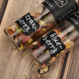 40 Jar Labels Stickers Black Labels Chalk Pen Kitchen Pantry Spice Herb AU Stock - Rear View