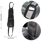 Black Vehicle Backrest Side Pocket Mesh Hanging Bag Organizer with Phone Holder