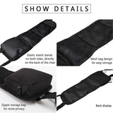 Black Vehicle Backrest Side Pocket Mesh Hanging Bag Organizer with Phone Holder - Extra Image