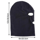 Black Face Mask Blindfold Head Mask Open Eye Mouth Adult Cosplay Gimp Mask - Side View