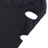 Black Face Mask Blindfold Head Mask Open Eye Mouth Adult Cosplay Gimp Mask