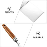 Stainless Steel Cooking Shovel Teppanyaki Spatula Pancake Steak Flipper Tool - Rear View