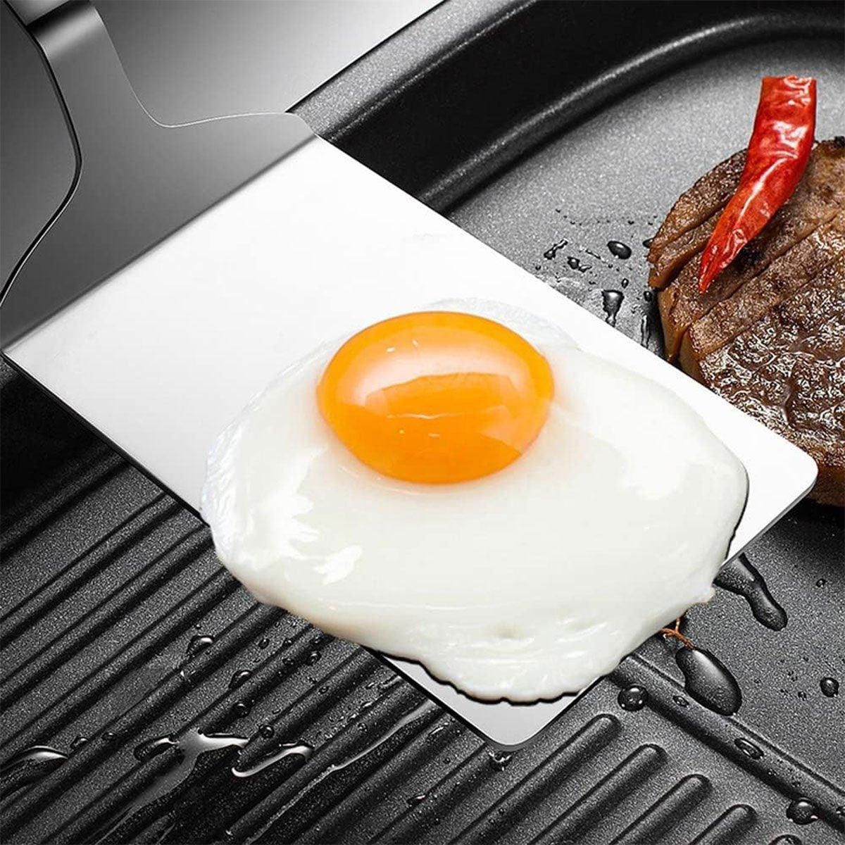 Stainless Steel Cooking Shovel Teppanyaki Spatula Pancake Steak Flipper Tool