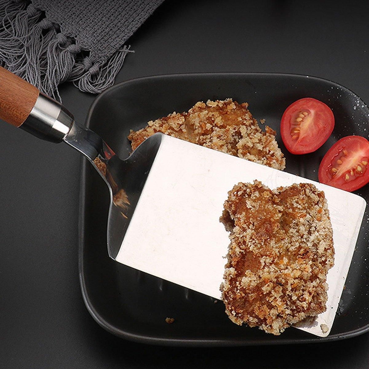 Stainless Steel Cooking Shovel Teppanyaki Spatula Pancake Steak Flipper Tool
