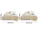 Plush Blanket Leisure Blanket Autumn Winter Warm Nap Throw Soft Cozy - Grey-100x150cm - Side View