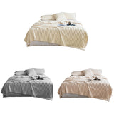 Plush Blanket Leisure Blanket Autumn Winter Warm Nap Throw Soft Cozy - Khaki-100x150cm - Front View