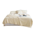 Plush Blanket Leisure Blanket Autumn Winter Warm Nap Throw Soft Cozy - White-100x150cm