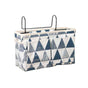 Hanging Bedside Storage Caddy with Pockets for Bunk Bed Dorm Couch Organizing - Blue Triangle