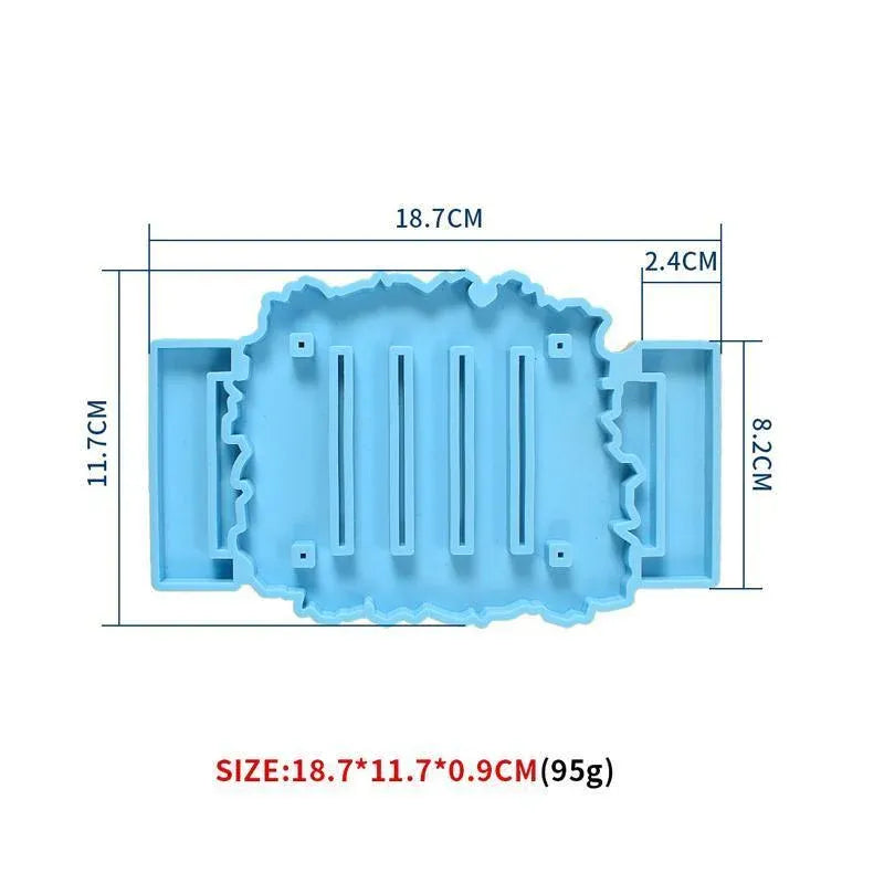 2pc Coaster Epoxy Resin Mould Silicone Cup Mat Holder DIY Craft Tool
