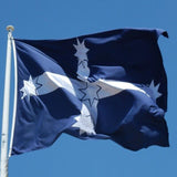 Eureka Stockade Flag 90x150cm Southern Cross Australian Polyester Banner - Top-Down View