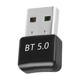 Bluetooth V5.0 Wireless USB Mini Dongle Adapter For Windows Laptop PC Universal - Front View