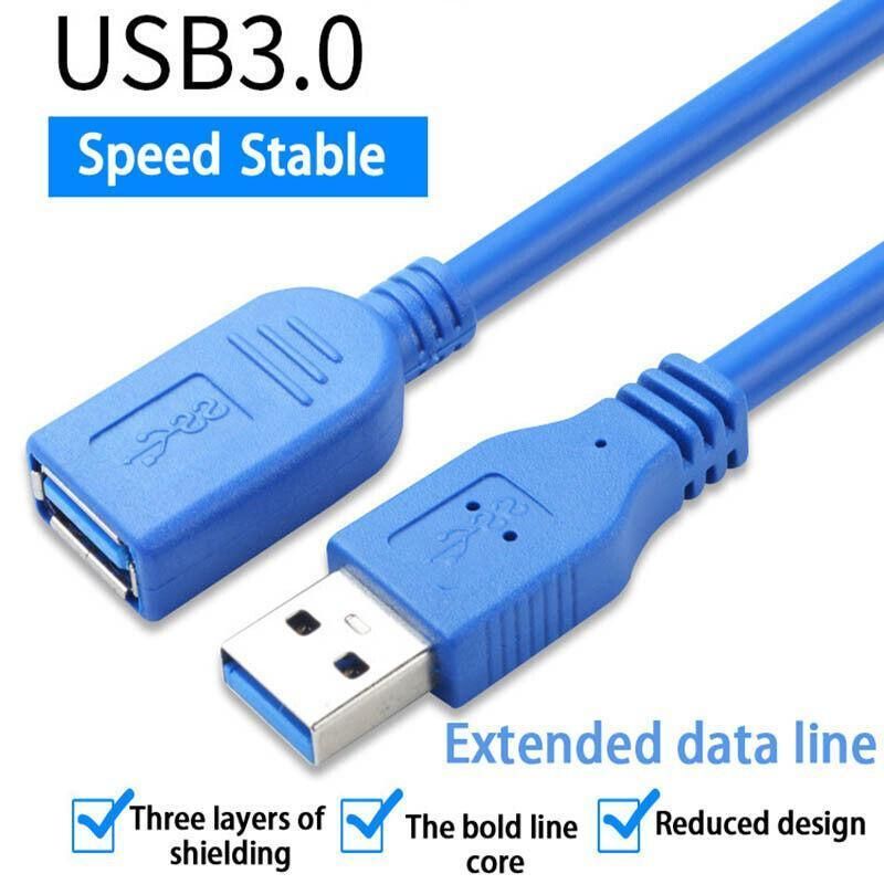 Super speed Usb 3.0 Male To Female Data Cable Extension Cord For Laptop Pc Camera - 5M