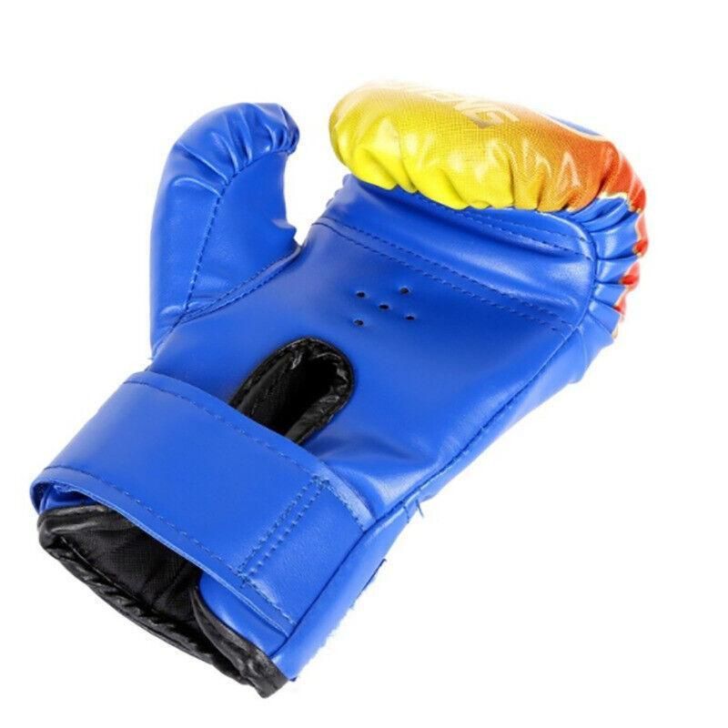 Boxing Sparring Training Gloves MMA Kickboxing Punching Gloves for Practice Sessions - Yellow [Map Pattern]