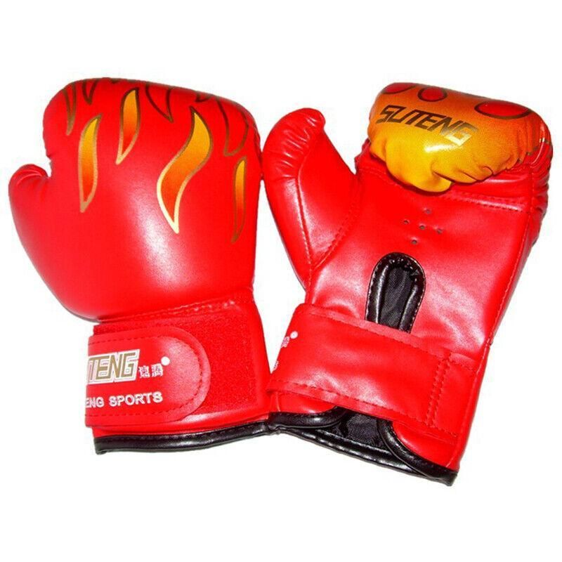 Boxing Sparring Training Gloves MMA Kickboxing Punching Gloves for Practice Sessions - Yellow [Map Pattern]