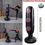 Free Standing Inflatable Punching Bag 160cm Boxing Training Fitness Bag - Side View