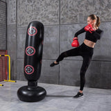 Free Standing Inflatable Punching Bag 160cm Boxing Training Fitness Bag - Close-Up Angle