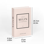 3 PCS Modern Decorative Books Set Foldable Fake Books for Display City Theme - A