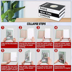 3 PCS Modern Decorative Books Set Foldable Fake Books for Display City Theme - A