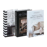 3 PCS Modern Decorative Books Set Foldable Fake Books for Display City Theme - A