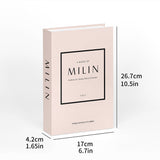 3 PCS Modern Decorative Books Set Foldable Fake Books for Display City Theme - B - Side View