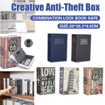 Hidden Book Safe Lock Box for Home and Office Cash Watch Document Storage - 1