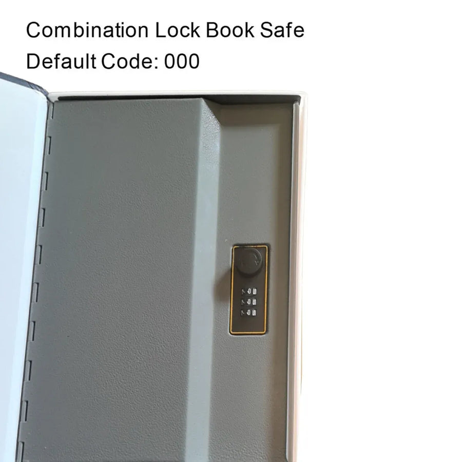 Hidden Book Safe Lock Box for Home and Office Cash Watch Document Storage - 1