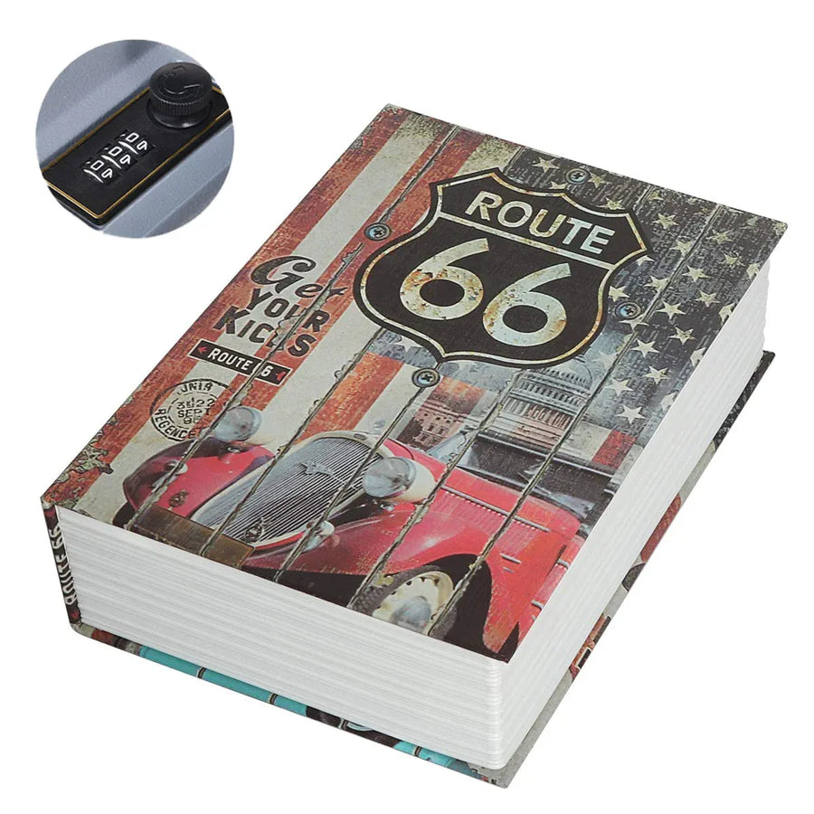 Hidden Book Safe Lock Box for Home and Office Cash Watch Document Storage - 1
