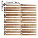 Wood Alphabet Bookmark A-Z Divider Home Vinyl Record Organizer Decorative Tool