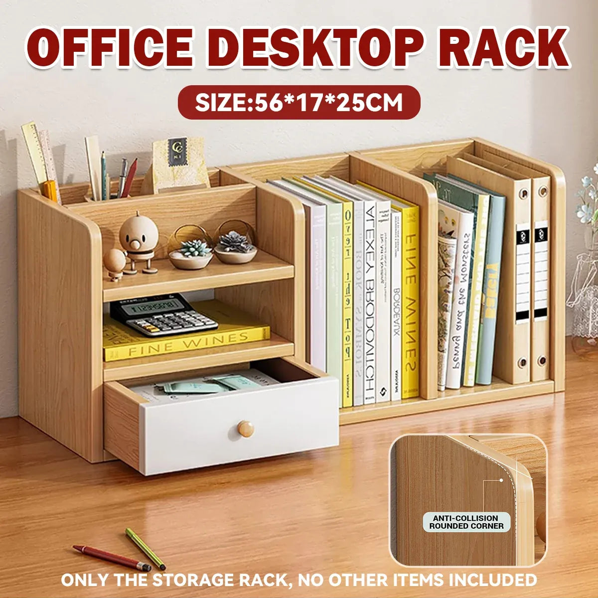 Office Desktop Rack for Documents Books Stationery Space Saving