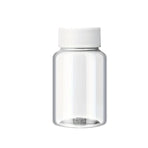 100Pcs Wide Mouth Clear Plastic Bottle with Lid 50/100ml Leakproof Storage Jars - 100ML