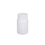 100pcs White Plastic Capsule Bottle Small Medicine Granule Packaging Container - 50ml