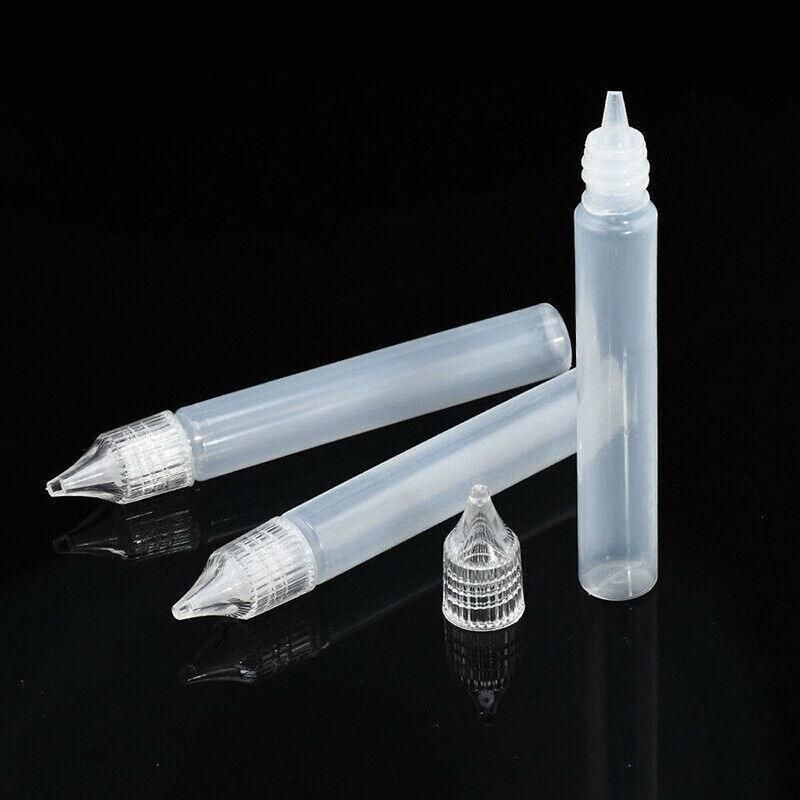 10X Squeezable Empty Plastic Needle Tip Oil Liquid Dropper Bottle Eye Drop 15Ml