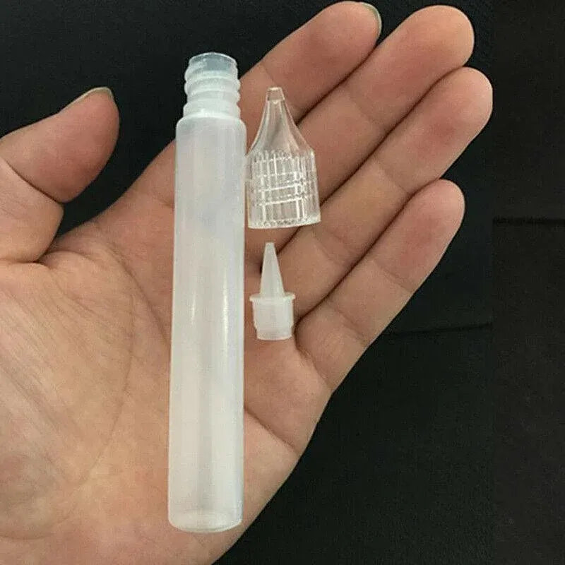 10X Squeezable Empty Plastic Needle Tip Oil Liquid Dropper Bottle Eye Drop 15Ml