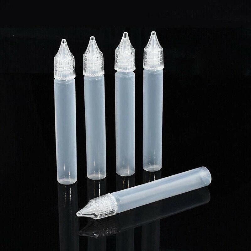 10X Squeezable Empty Plastic Needle Tip Oil Liquid Dropper Bottle Eye Drop 15Ml