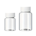 100Pcs Wide Mouth Clear Plastic Bottle with Lid 50/100ml Leakproof Storage Jars - 50ML
