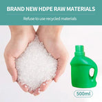 50pcs 500ml Plastic Green Fertilizer Bottle Nutrient Solution Container Plants