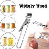 Bottle Opener Multifunctional Beer Adjustable Stainless Steel Jar Lid Gripper Au - 45-Degree Angle