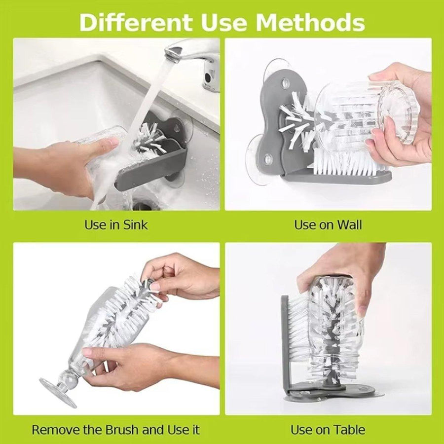 Sink Water Bottle Cleaning Brush Glass Cup Brush Suction Cup Brush Kitchen Tool