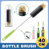 Long Bottle Cleaning Brush 40cm Nylon Wine Water Thermos Jar Scrubber