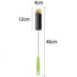 Long Bottle Cleaning Brush 40cm Nylon Wine Water Thermos Jar Scrubber - Side View