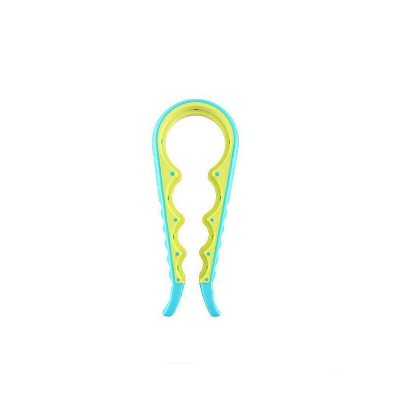 Silicone Jar Can Opener Multi-Purpose Lids Cap Arthritis Bottle Opener Easy Grip - Blue