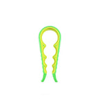 Silicone Jar Can Opener Multi-Purpose Lids Cap Arthritis Bottle Opener Easy Grip - Green