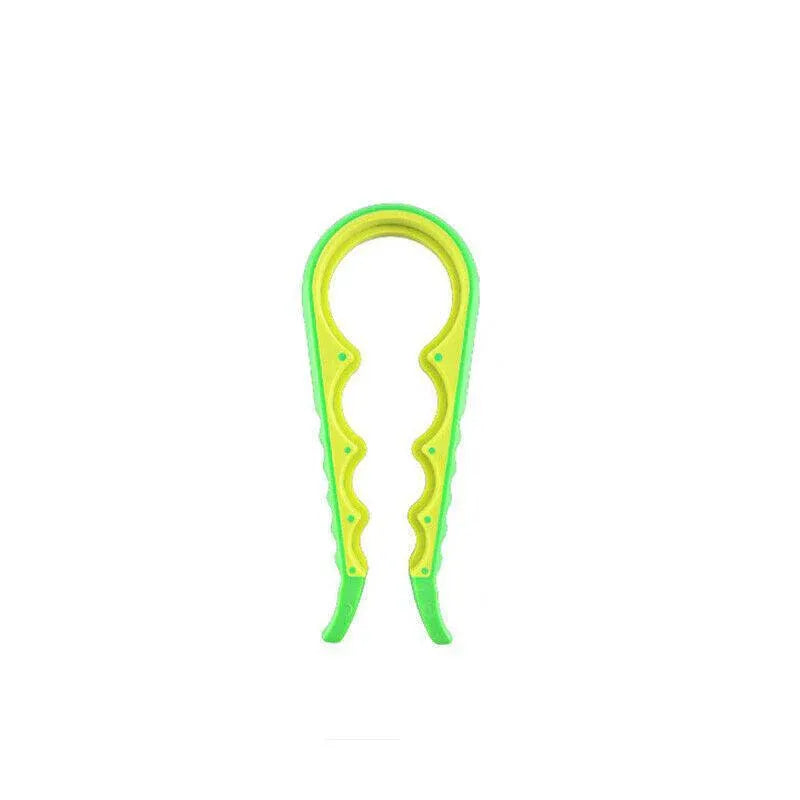 Silicone Jar Can Opener Multi-Purpose Lids Cap Arthritis Bottle Opener Easy Grip - Green