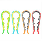 Silicone Jar Can Opener Multi-Purpose Lids Cap Arthritis Bottle Opener Easy Grip - Green