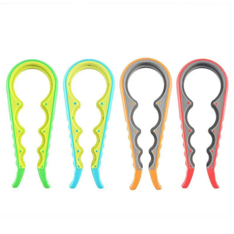 Silicone Jar Can Opener Multi-Purpose Lids Cap Arthritis Bottle Opener Easy Grip - Green