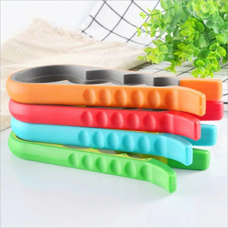 Silicone Jar Can Opener Multi-Purpose Lids Cap Arthritis Bottle Opener Easy Grip - Green