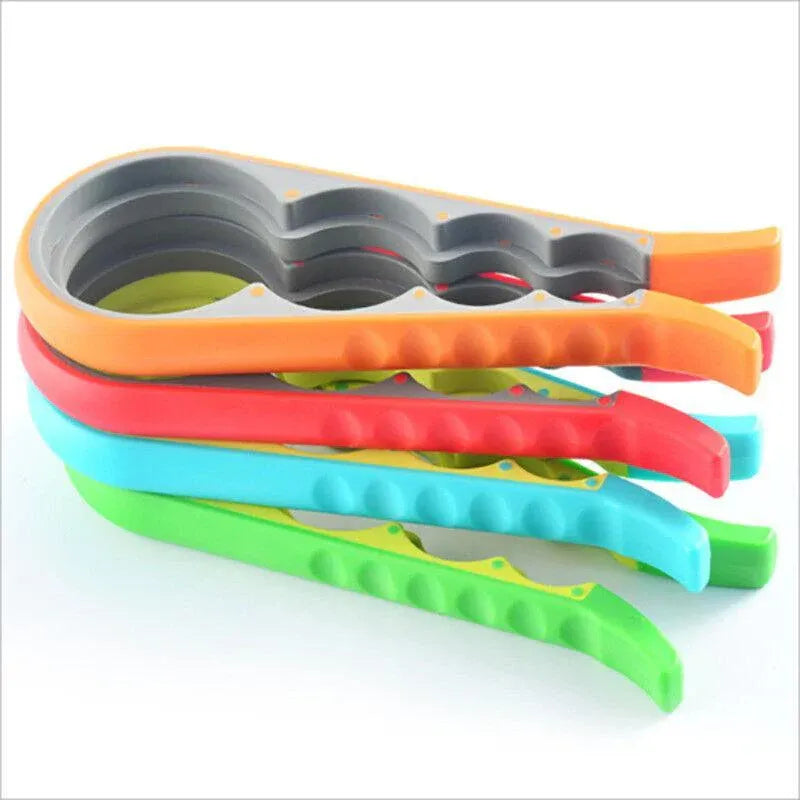 Silicone Jar Can Opener Multi-Purpose Lids Cap Arthritis Bottle Opener Easy Grip - Green