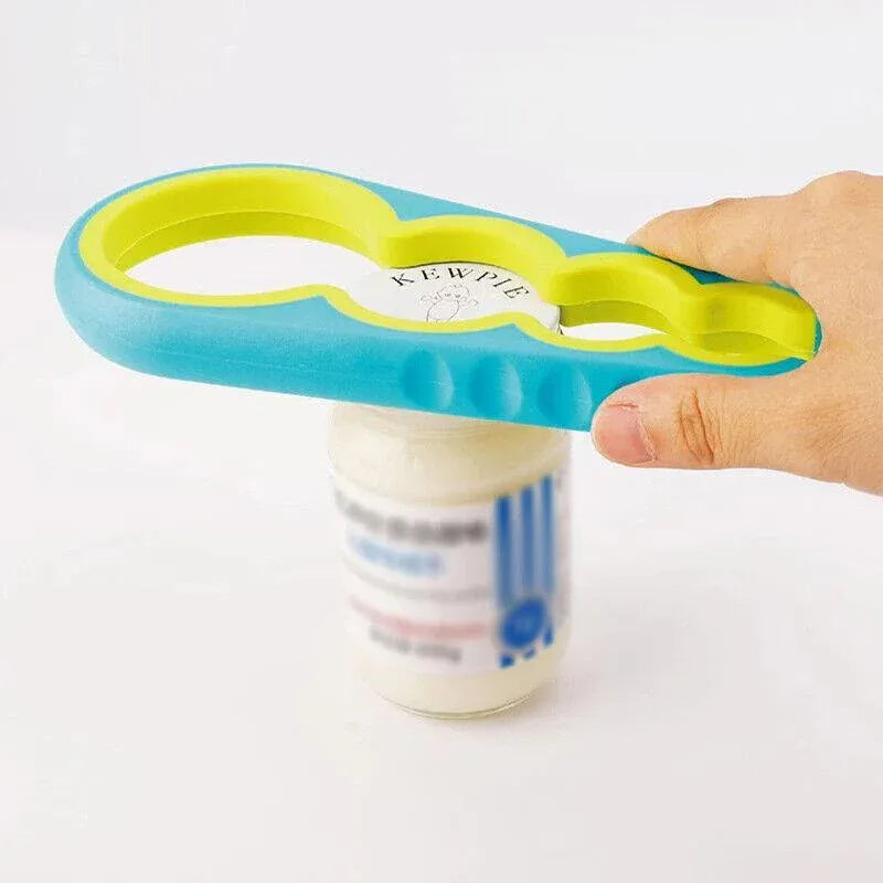 Silicone Jar Can Opener Multi-Purpose Lids Cap Arthritis Bottle Opener Easy Grip - Green