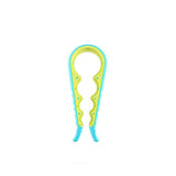 Silicone Jar Can Opener Multi-Purpose Lids Cap Arthritis Bottle Opener Easy Grip - Orange - Close-Up Angle